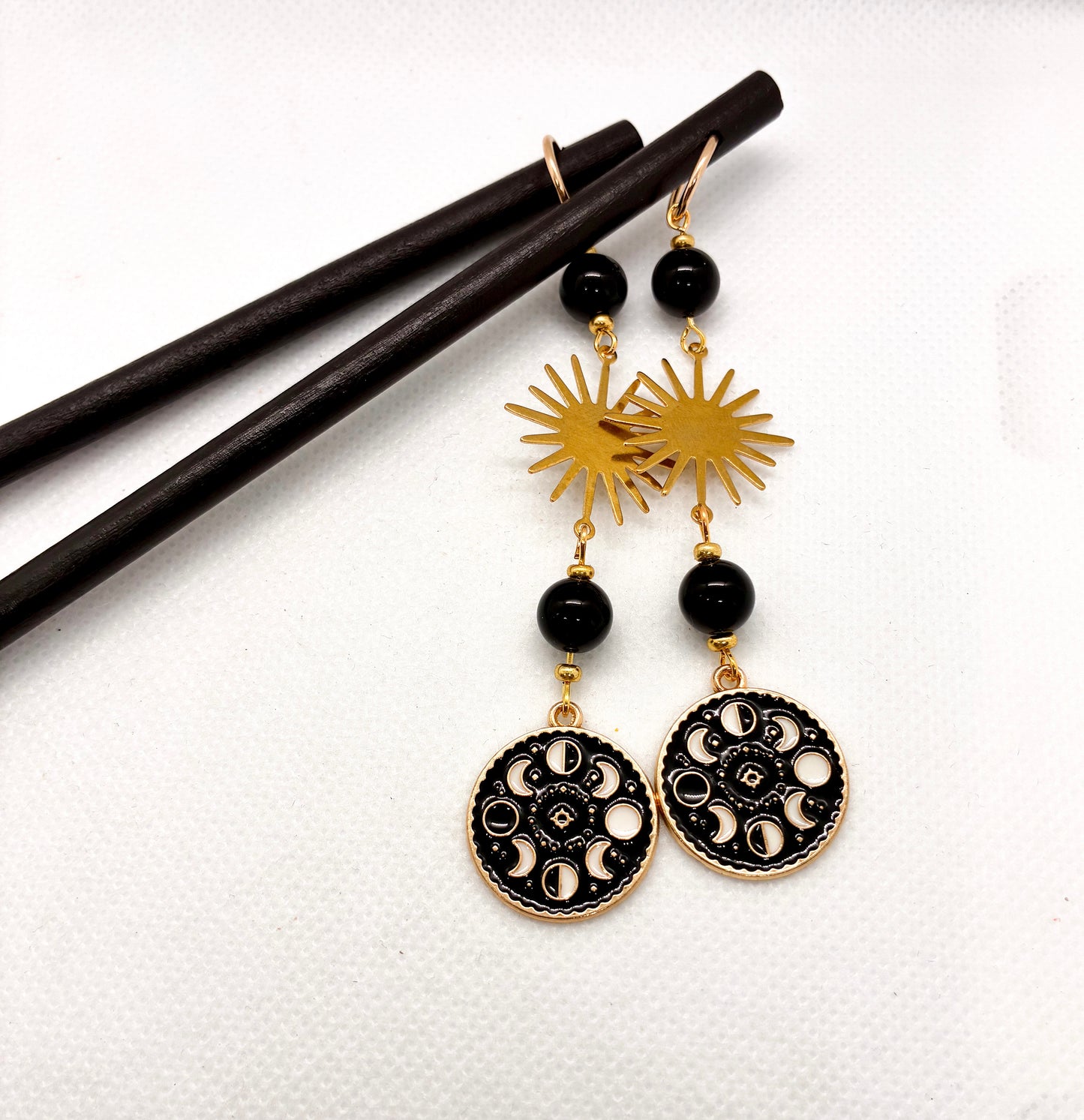 Lunar Phases Hair Sticks