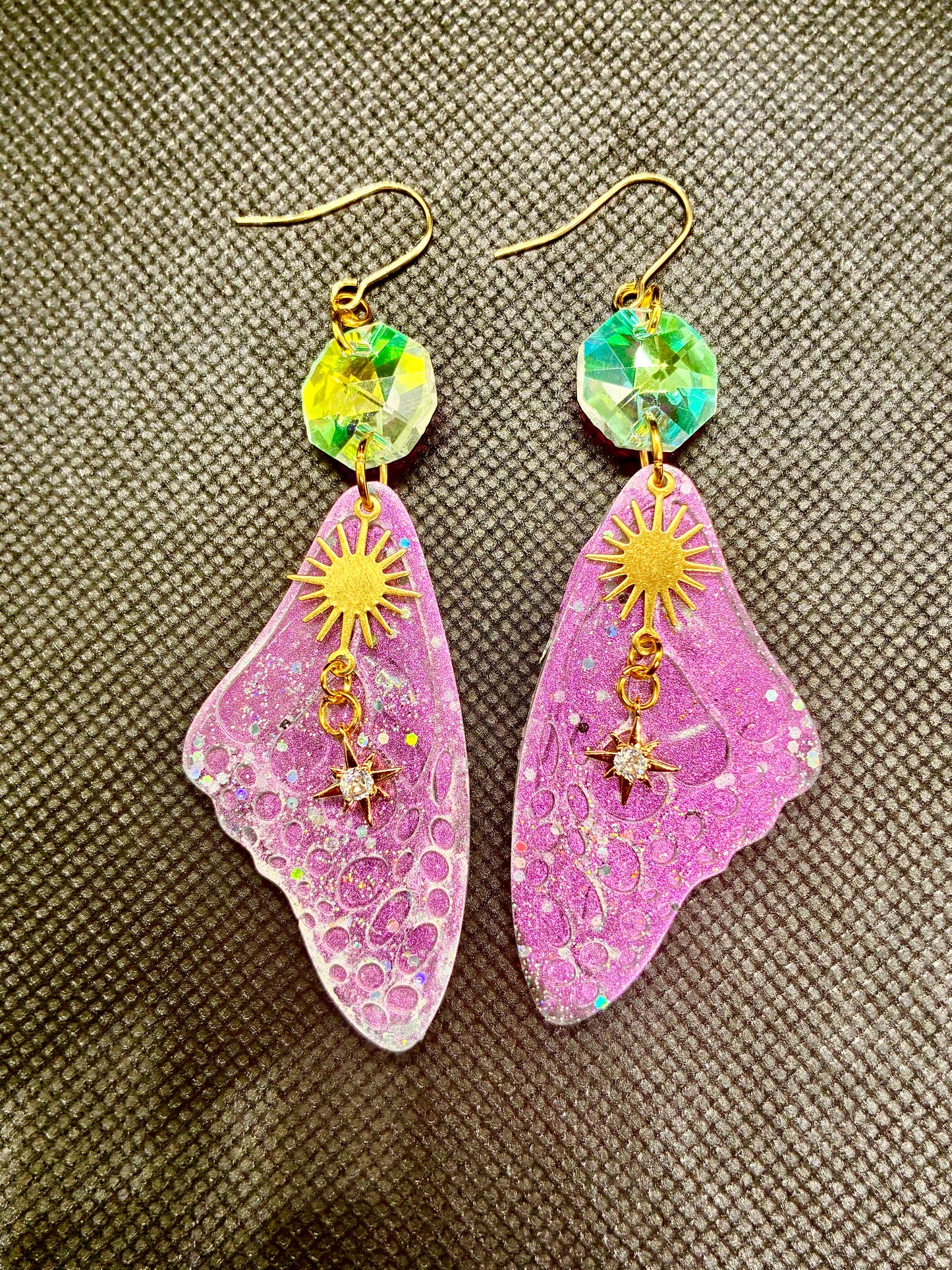 Iridescent Wing Earrings