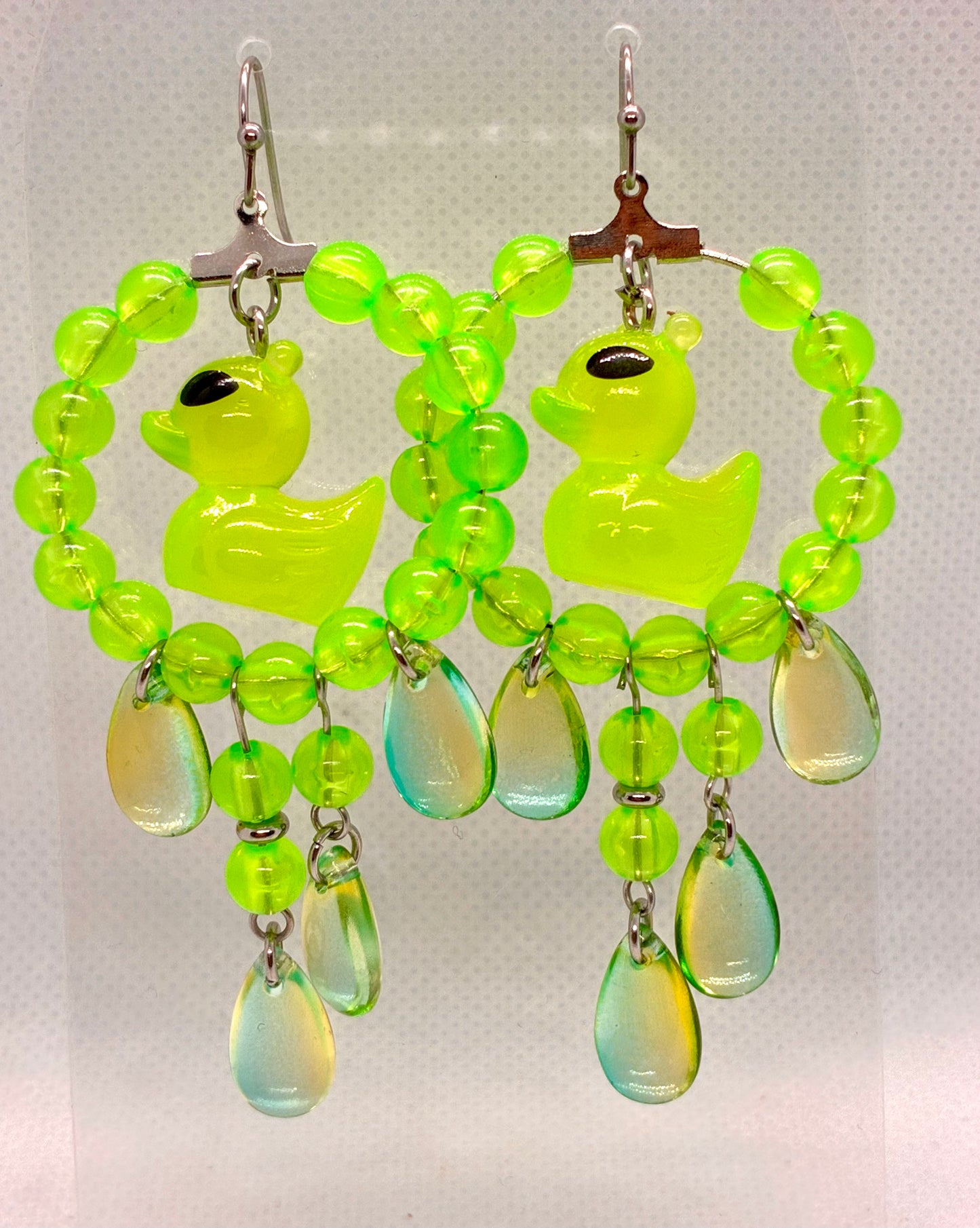 Alien Duck Hoop Earrings