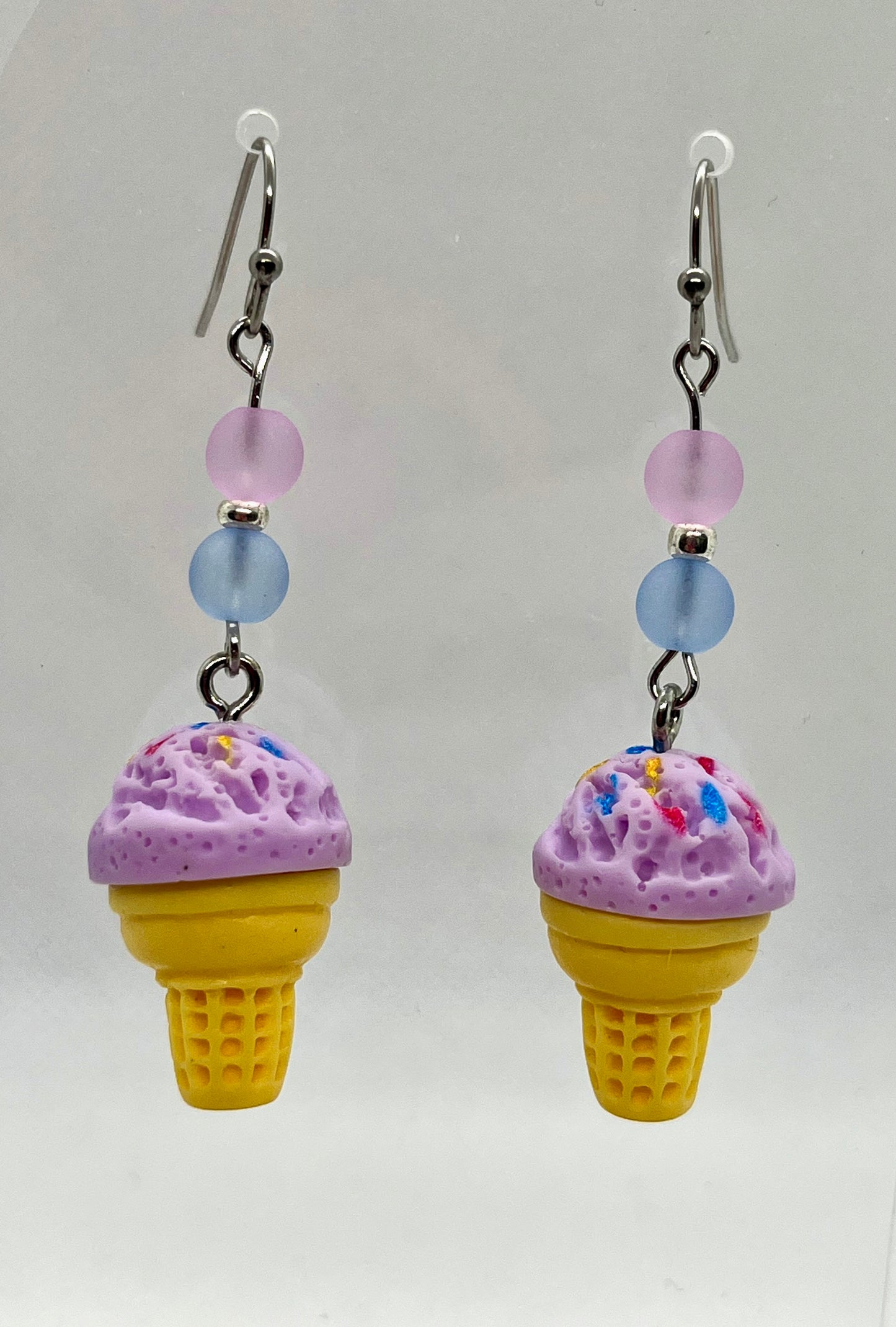 Purple Cone Earrings