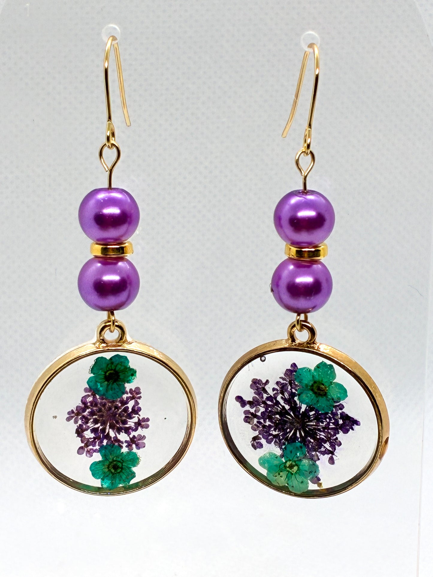 Purple/Teal Dried Flowers