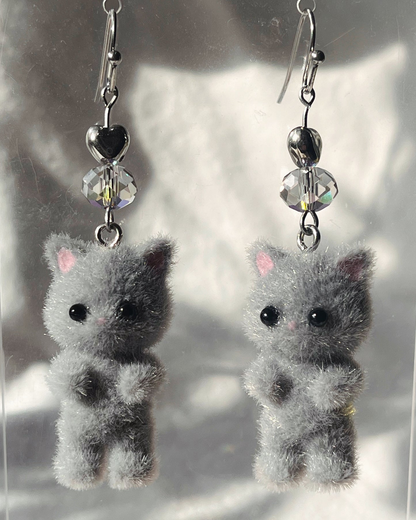 Fuzzy Cat Earrings