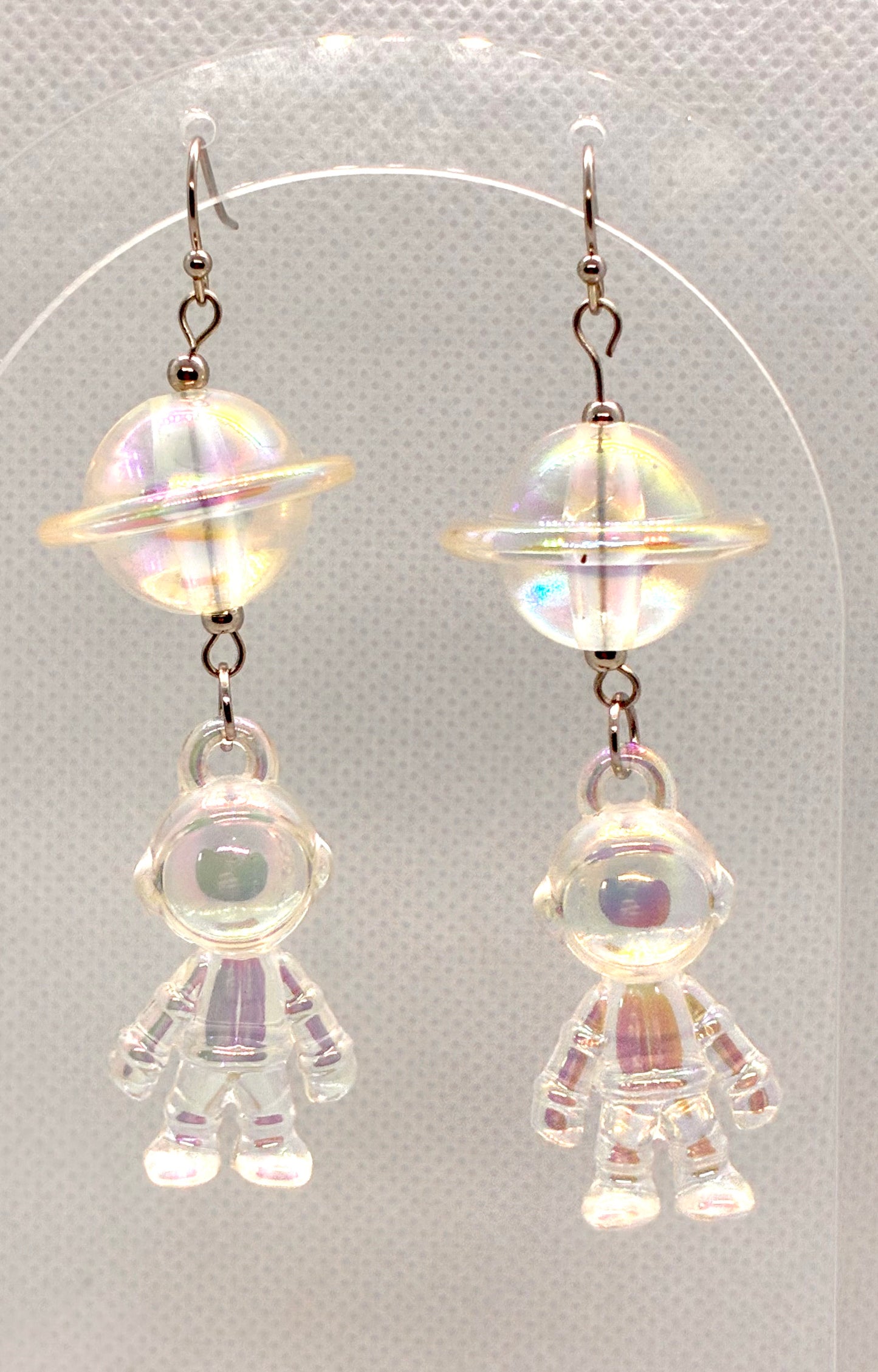 Saturn Astronaut Earrings