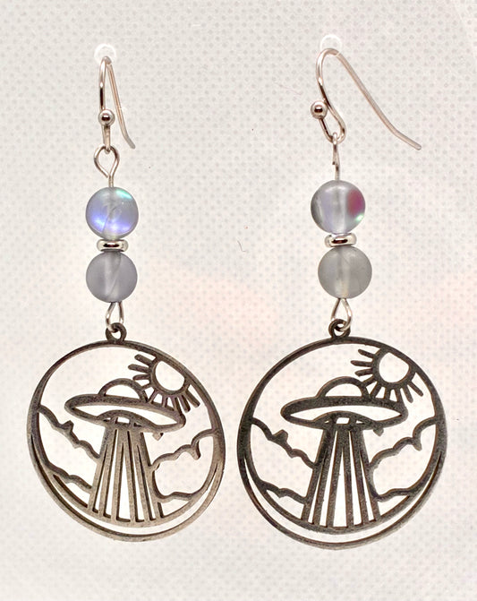 UFO Scene Earrings