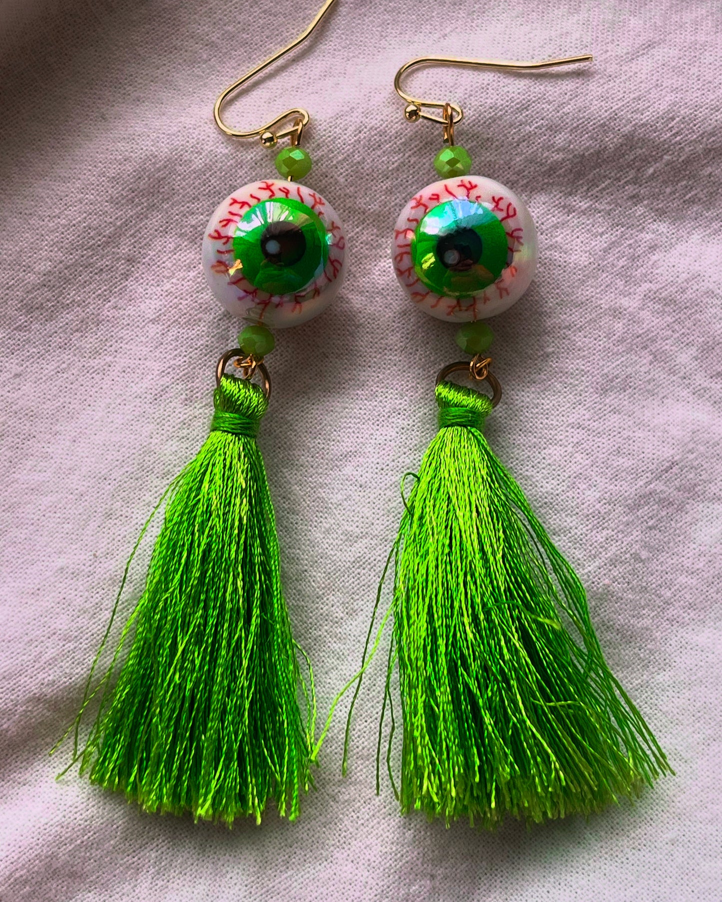 Eyeball Tassel Earrings