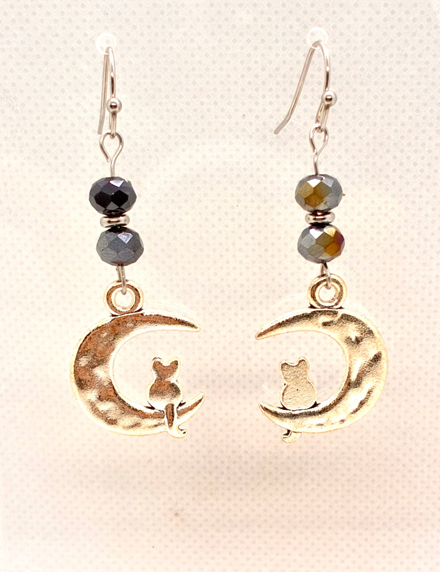 Moon Cat Earrings
