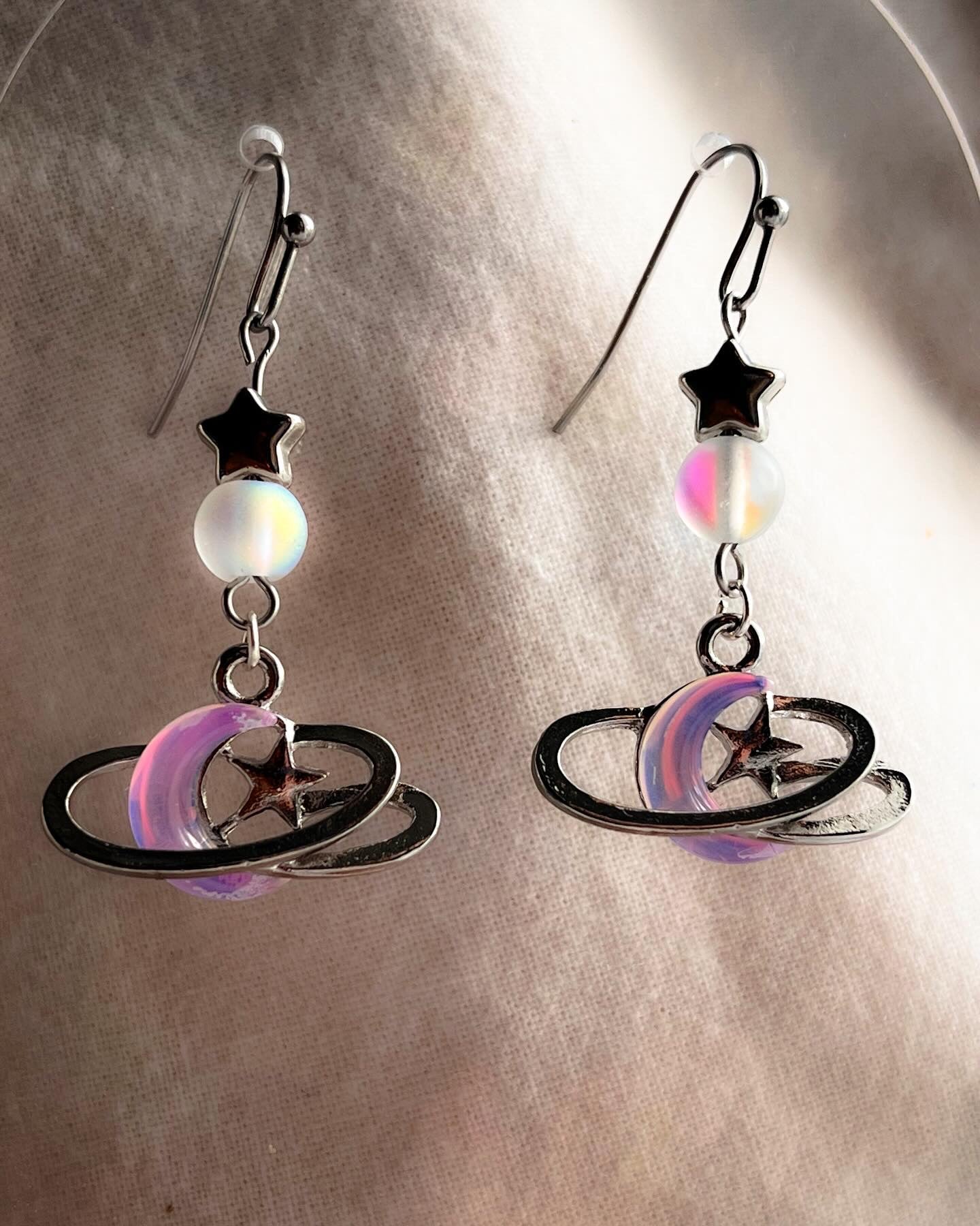 Pink Moon Earrings