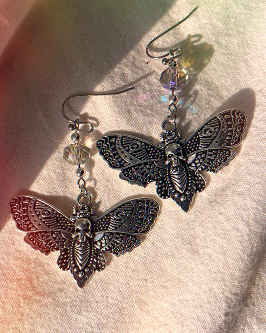 Death Head Moth Earrings