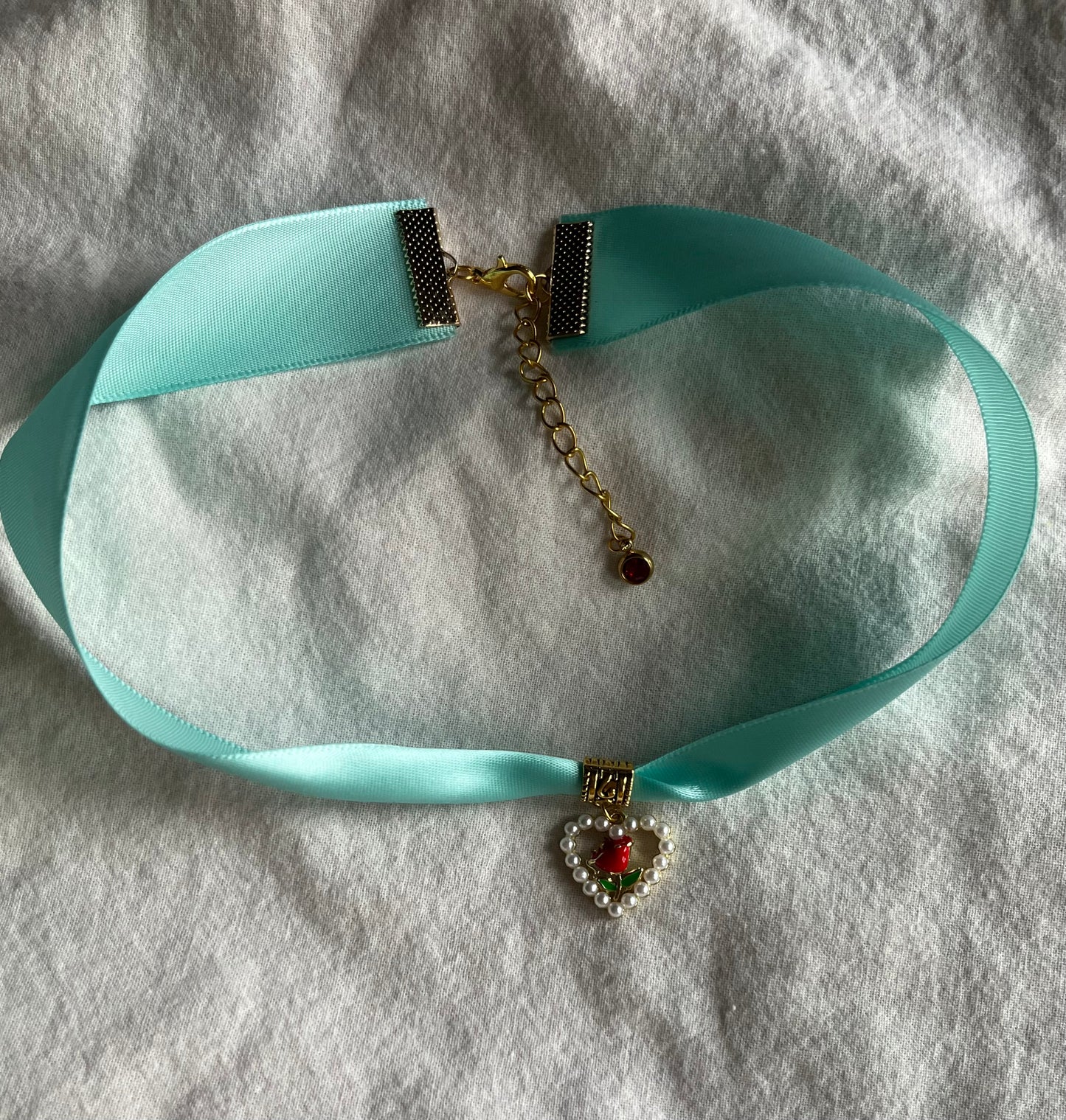 Rose Charm Choker