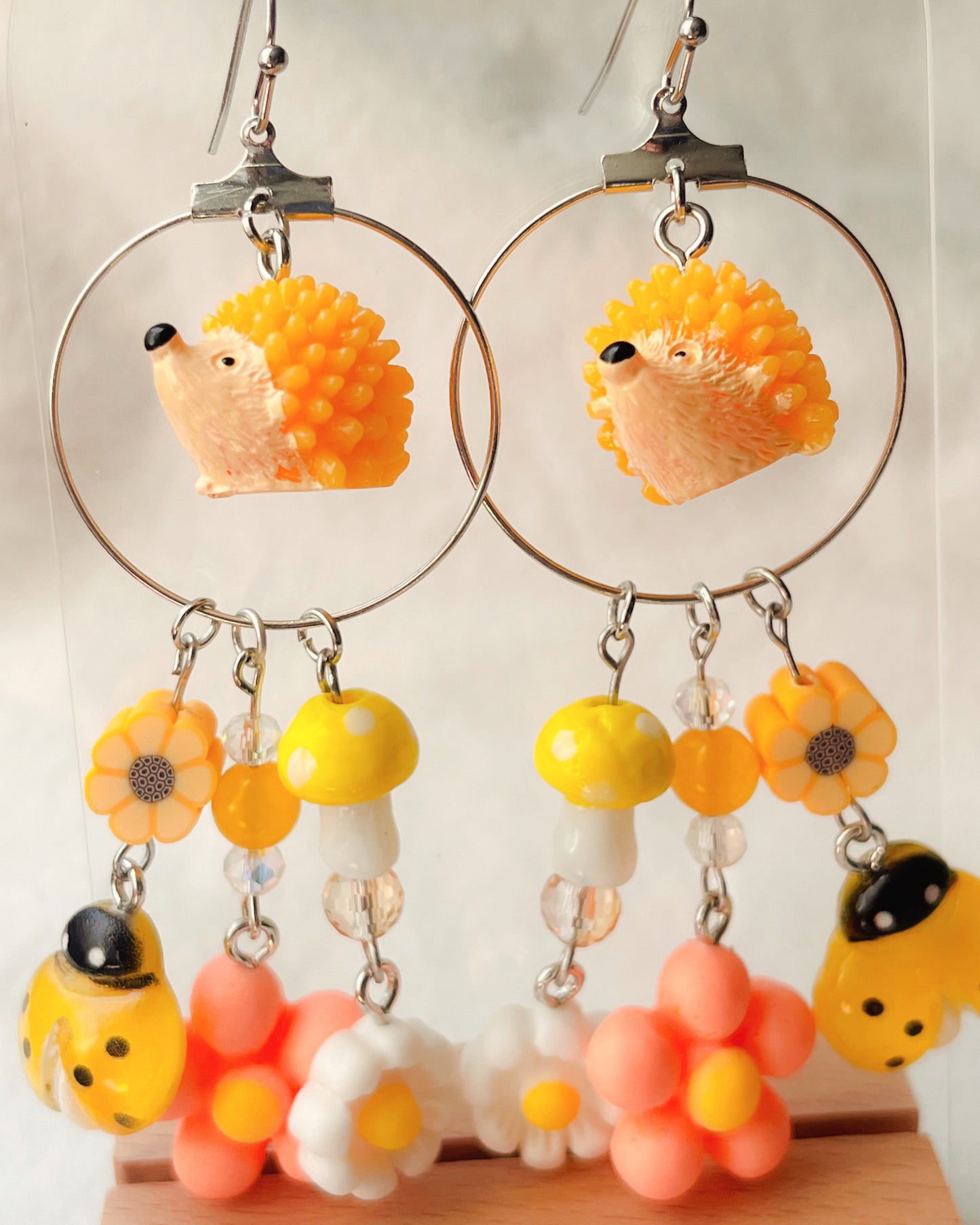 Hedgehog Garden Earrings