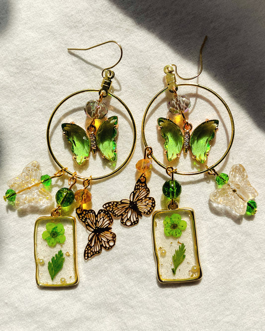 Papillon Verts Earrings