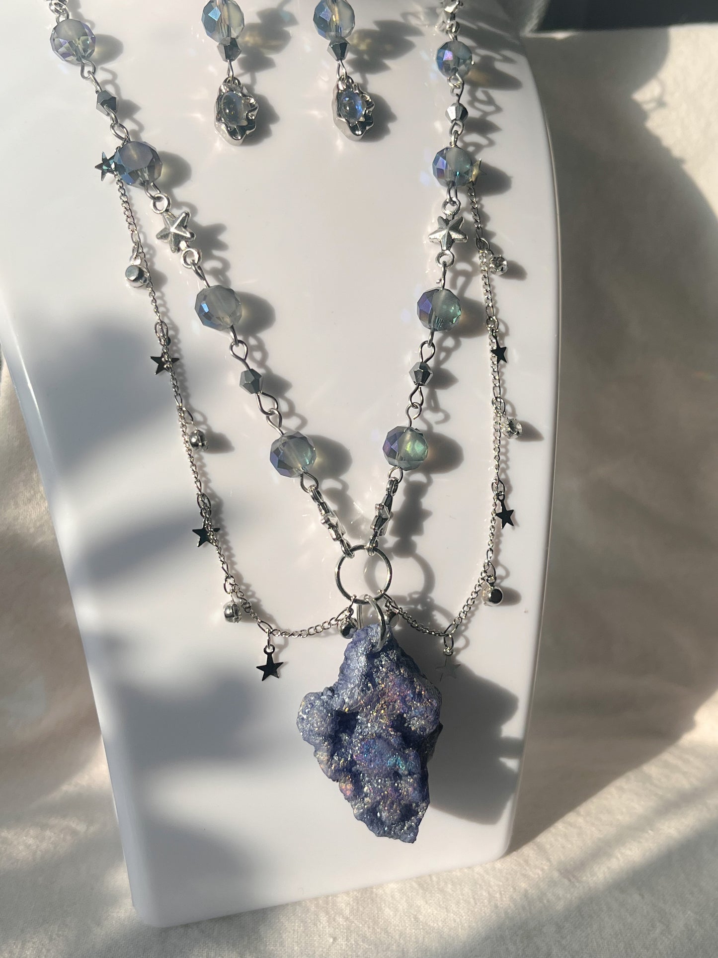 Meteor Maven Necklace and Earring Set