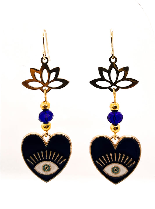 Lotus Eye Earrings