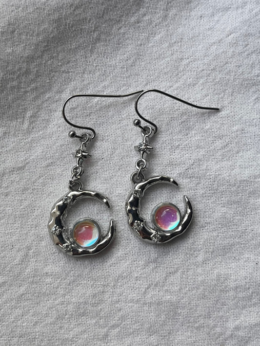 Moon Charm Earrings