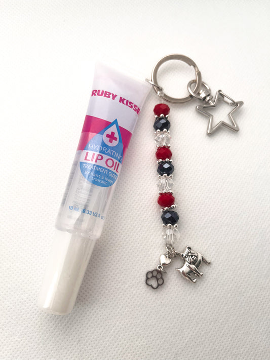 Bulldog Lippie Keychain