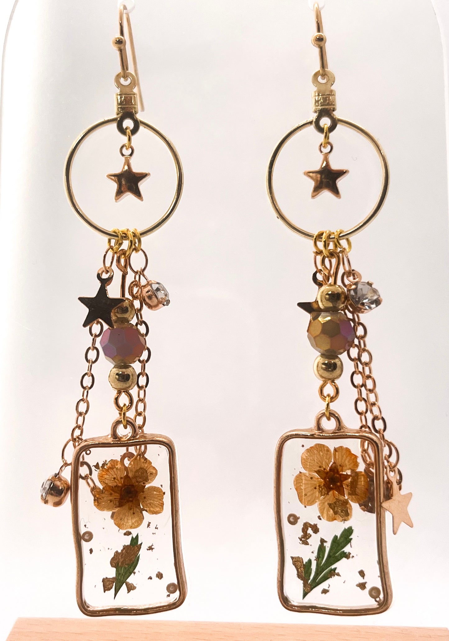 Pressed Flower Earrings