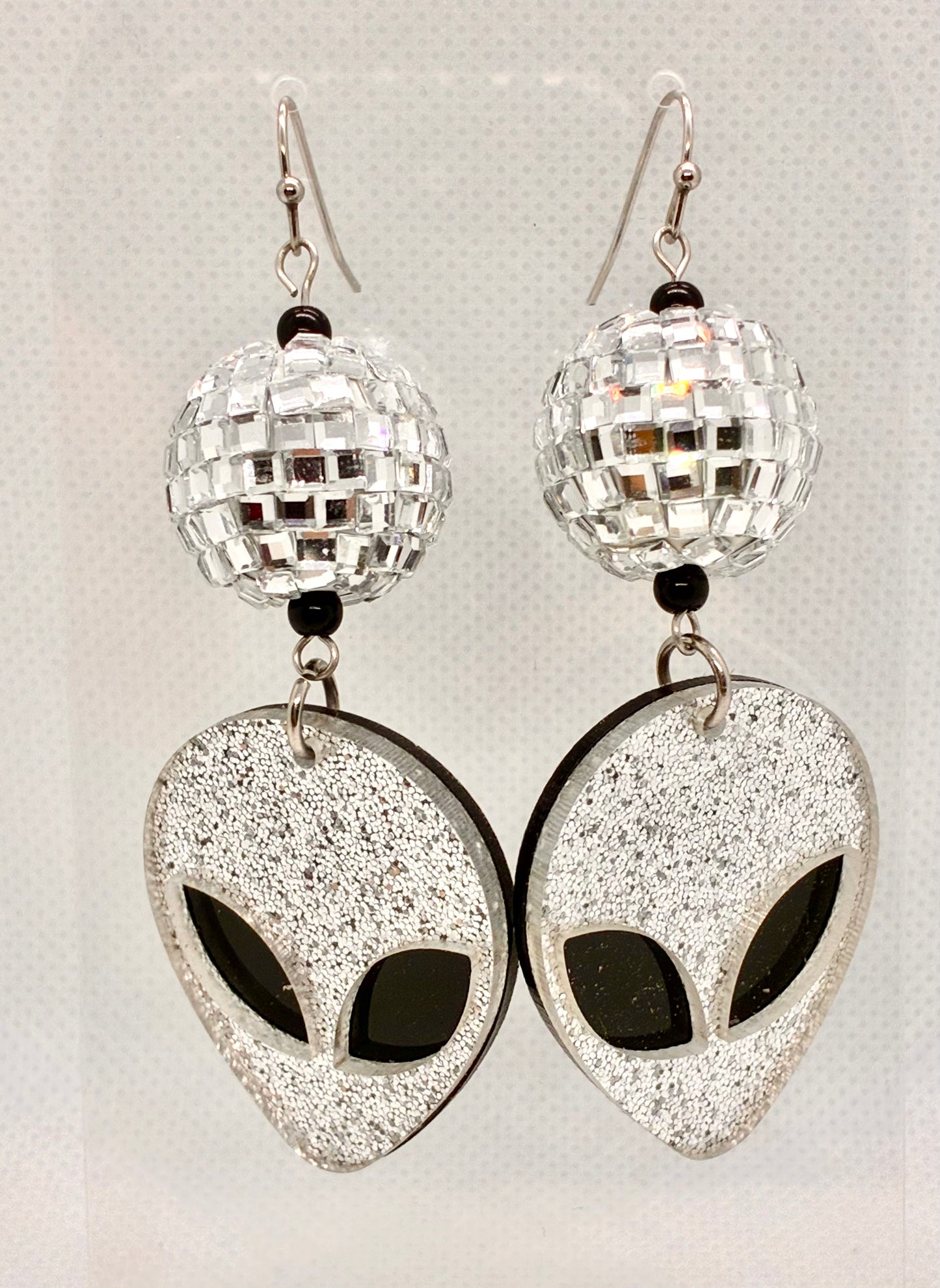 Disco Alien Earrings