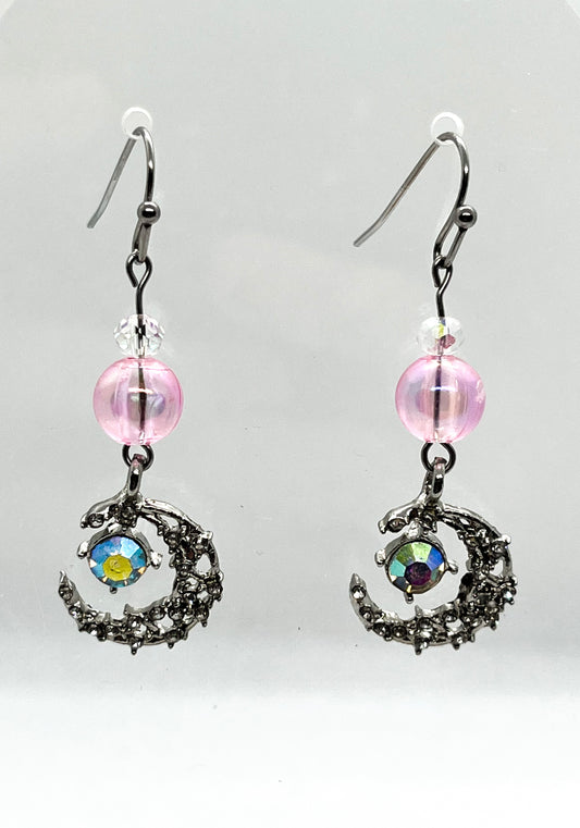 Pink Moon Earrings