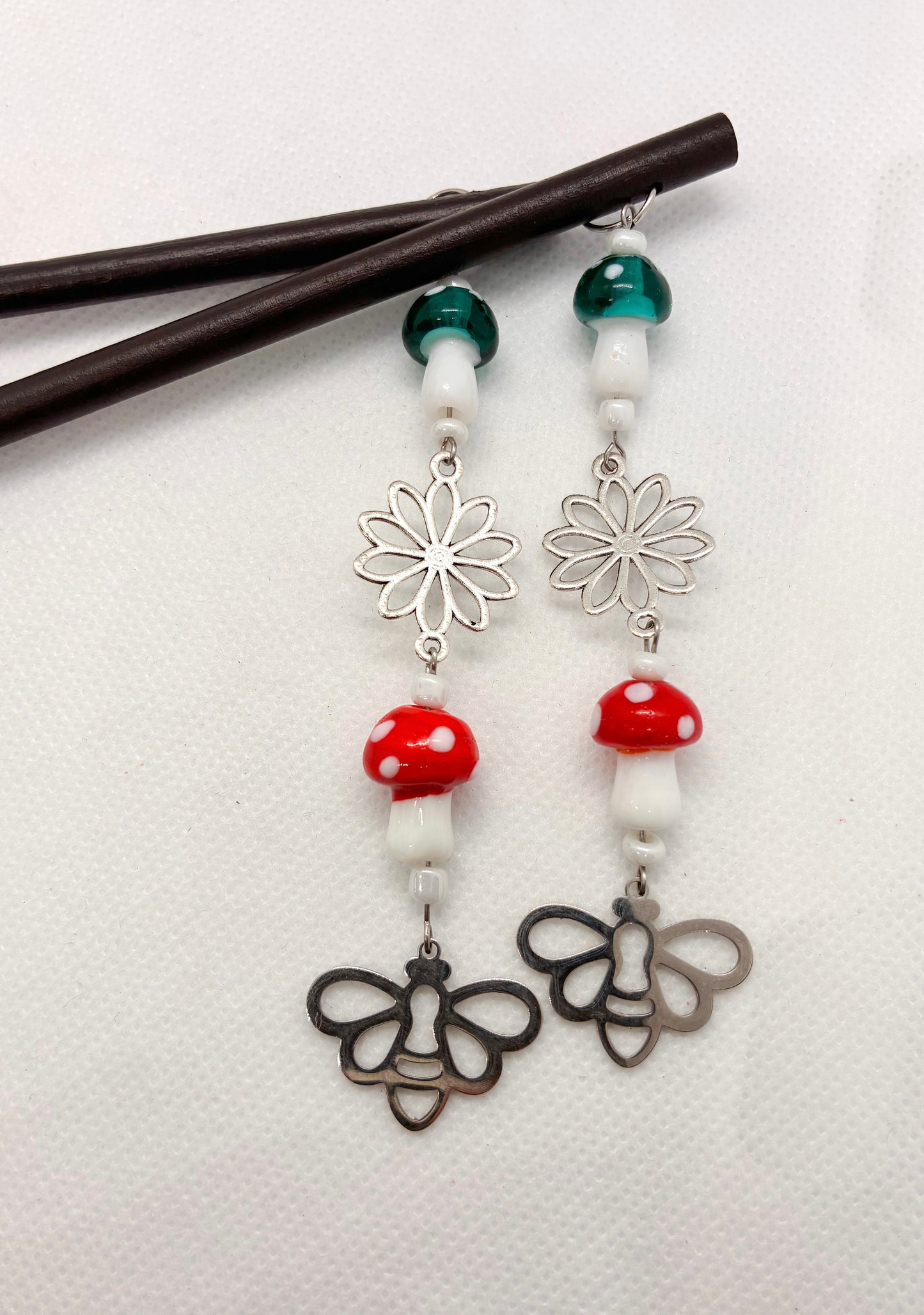 Fairy Garden Hair Sticks