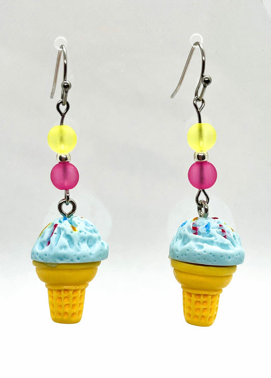 Blue Cone Earrings