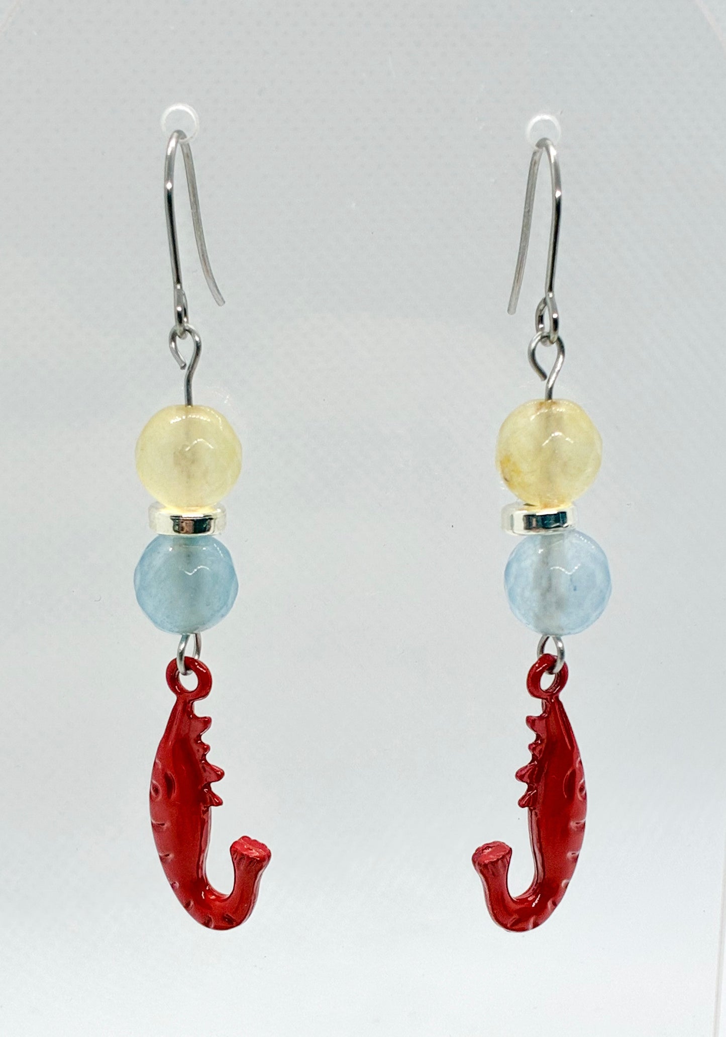 Alloy Shrimp Earrings