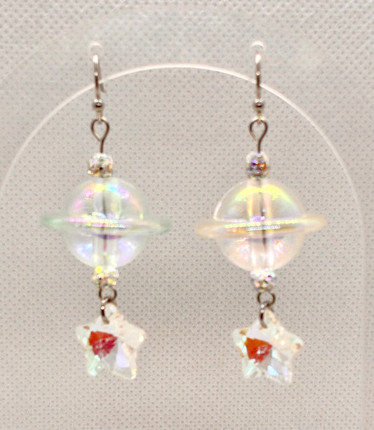 Saturn Star Earrings
