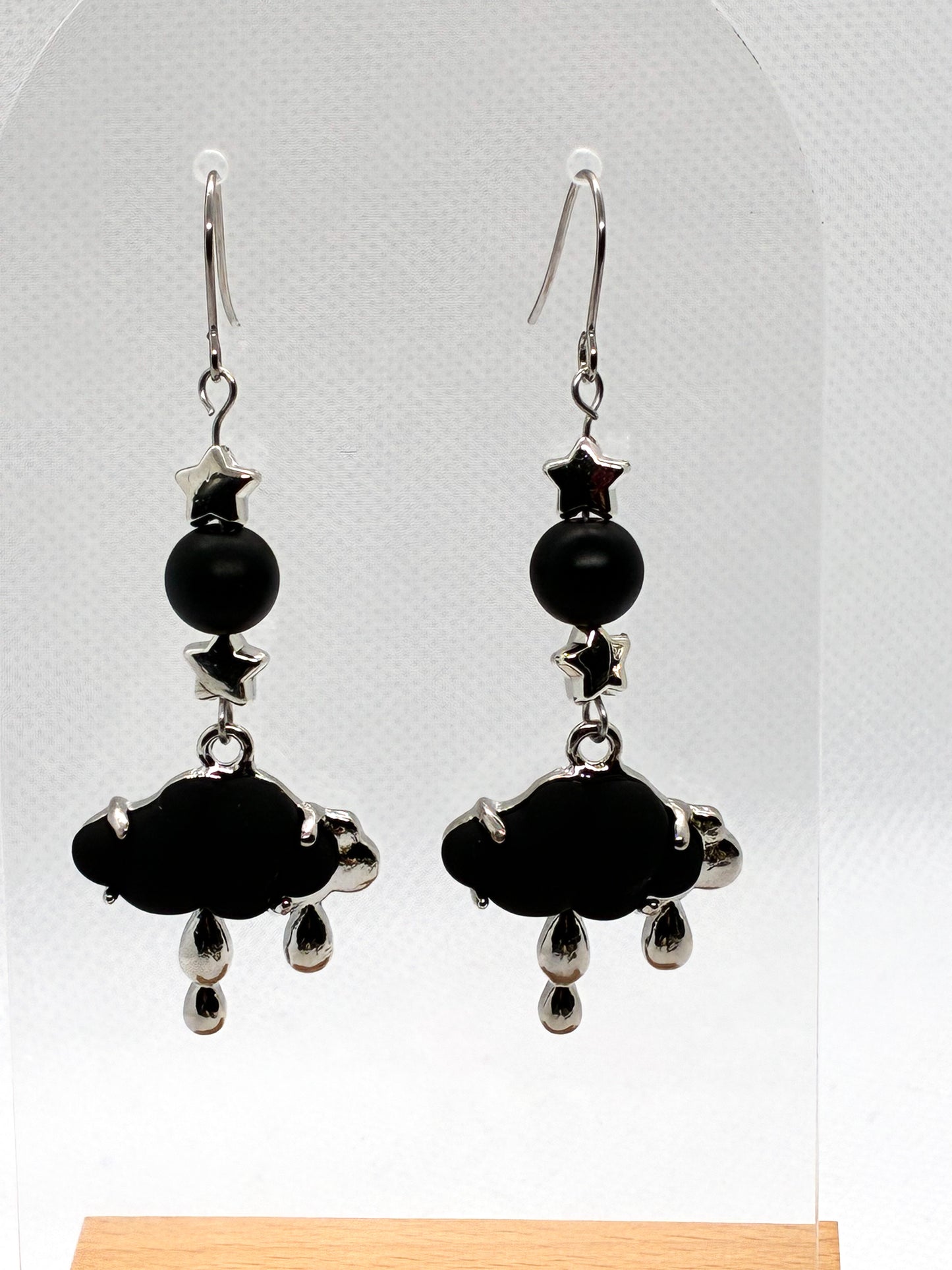 Black Cloud Earrings