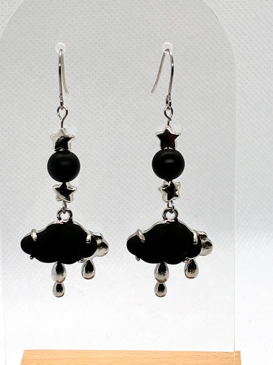 Black Cloud Earrings