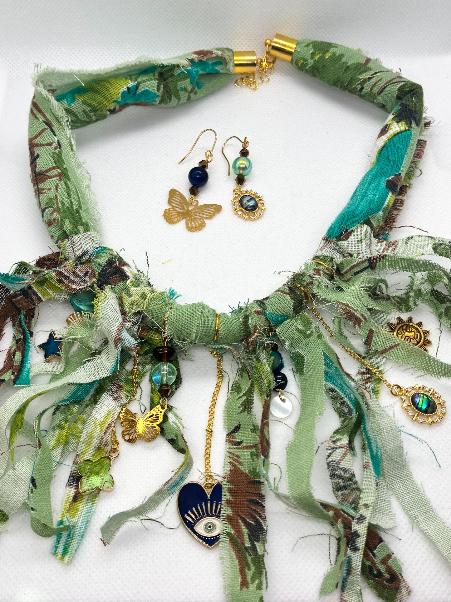 “Fields” Fabric Necklace