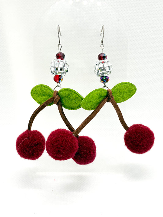 Disco Cherry Earrings