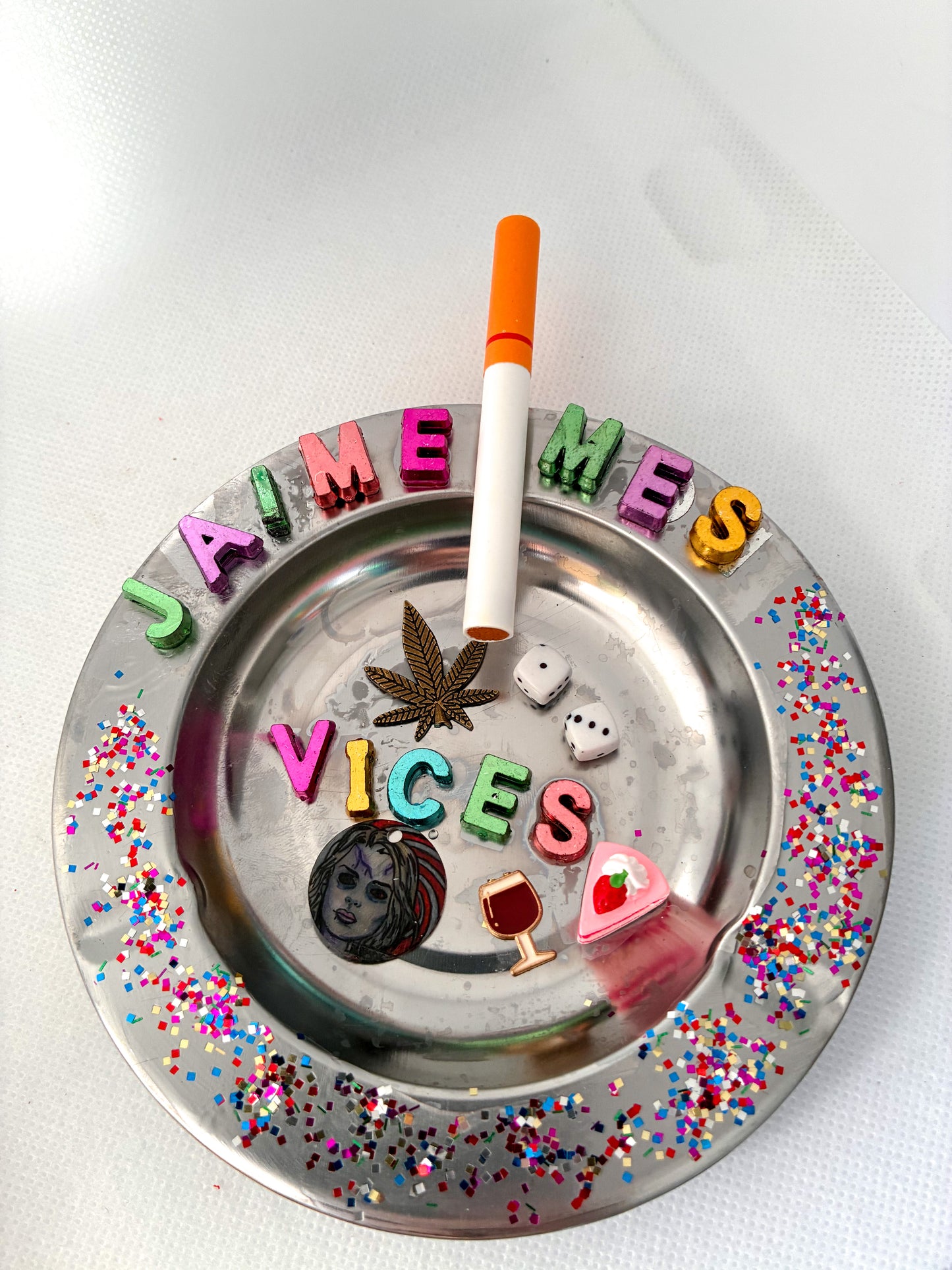 I Love My Vices Barrette