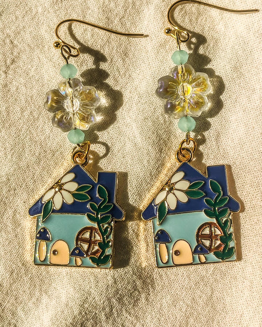 Blue Cottage Earrings