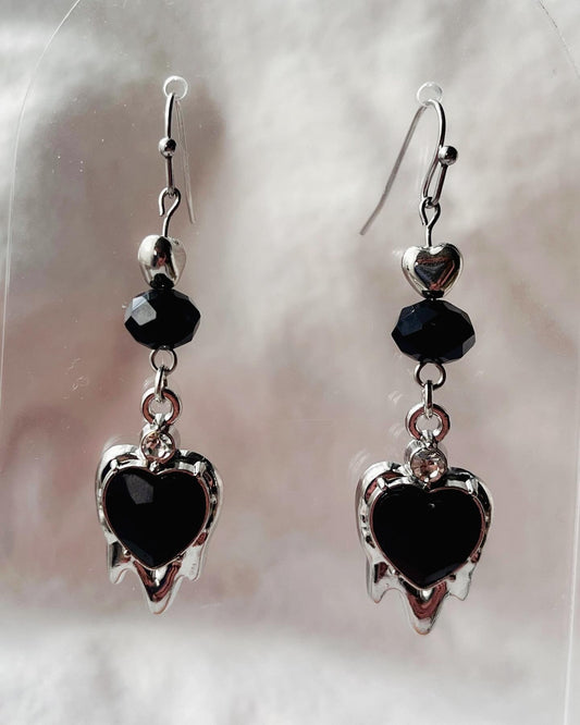 Drip Heart Earrings