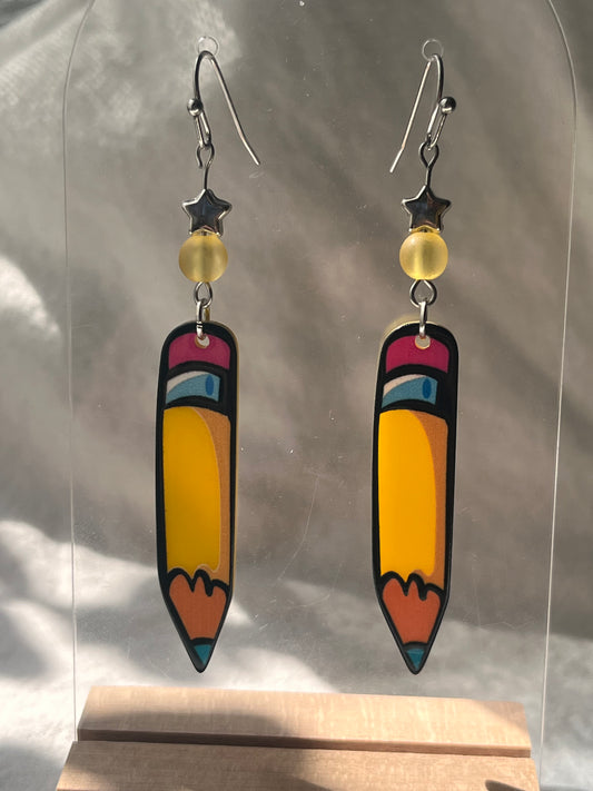 Pencil Me In Earrings